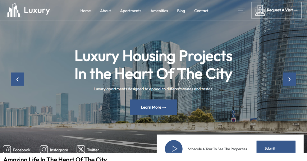 Premium luxury villa render featured on an elite single residence development hub website.