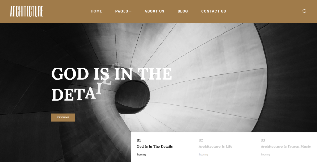 Architecture Studio Web Design