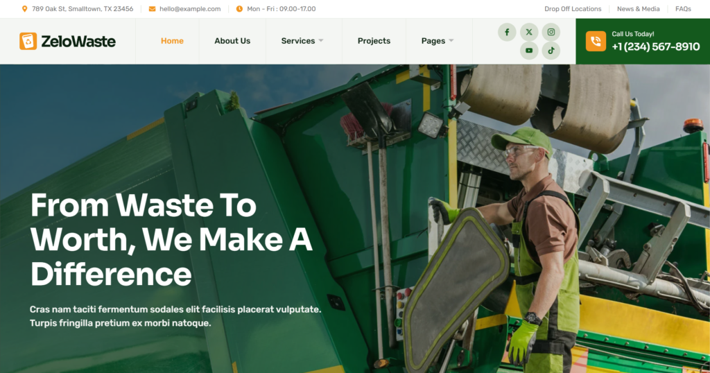 Waste Management Web Development
