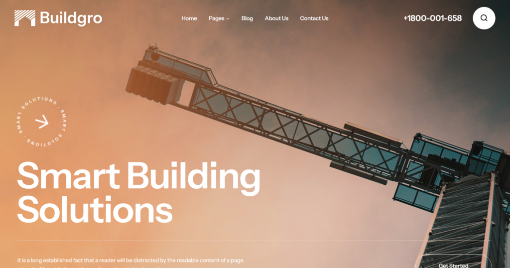 Construction Company Web Design
