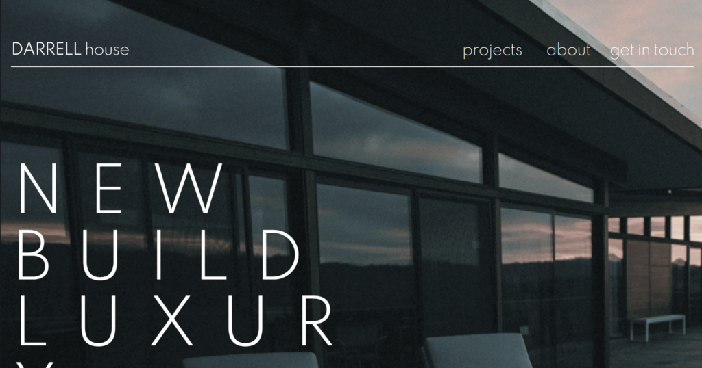 Construction website design service highlighting high-quality building materials and projects.