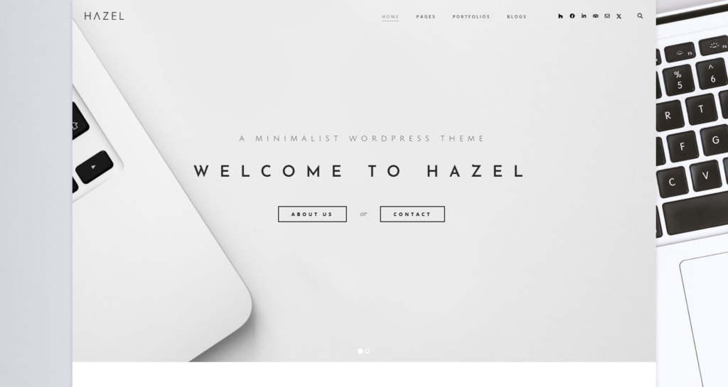 Professional agency website design with clean minimalist aesthetic for UK creative firms.
