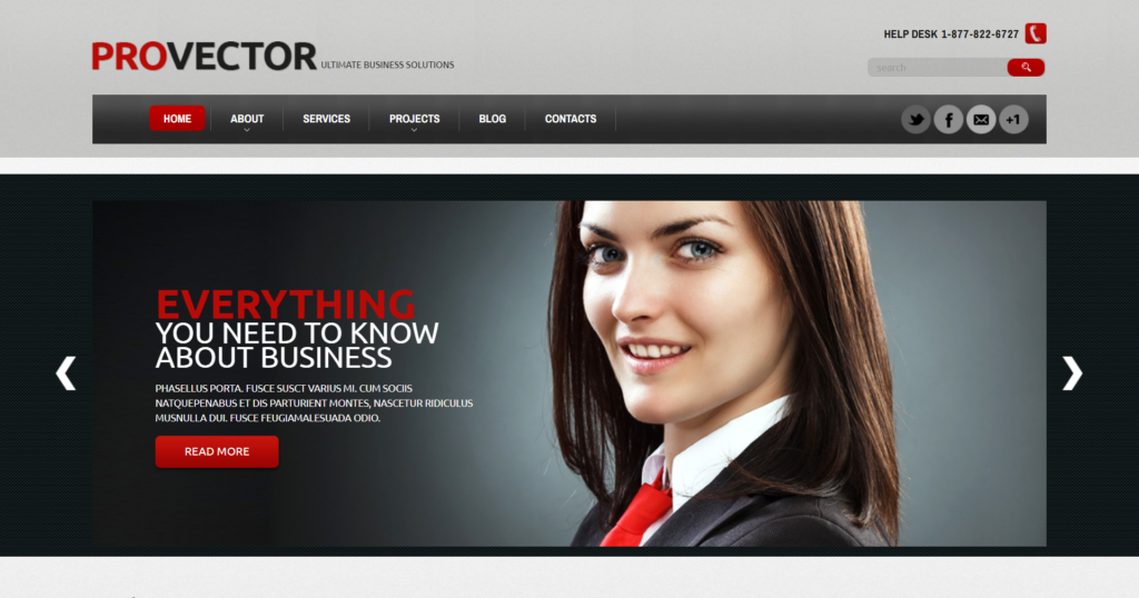 Professional financial advisor website design showing business technology system flow and client services