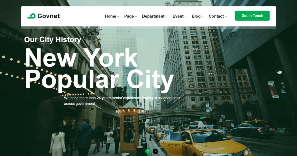 Local Government Website Design showcasing a clean municipal portal for residents.