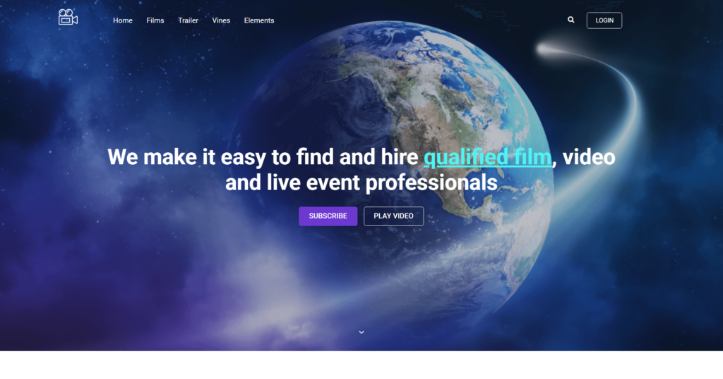 Video Agency Website Design featuring creative film and visual blog layouts.