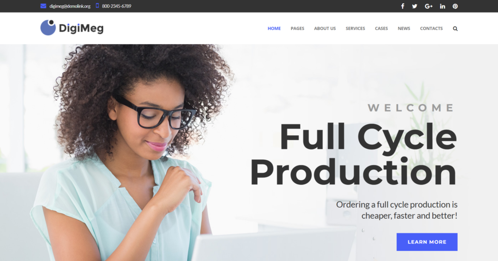 communication agency website design responsive tablet interface for client projects