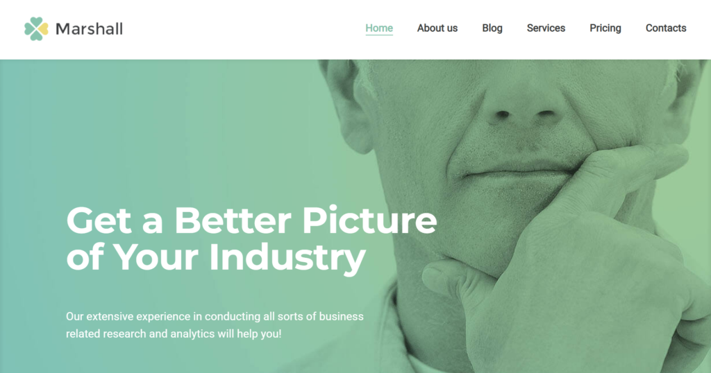 market research agency website design service | clean analytics dashboard displaying data flow