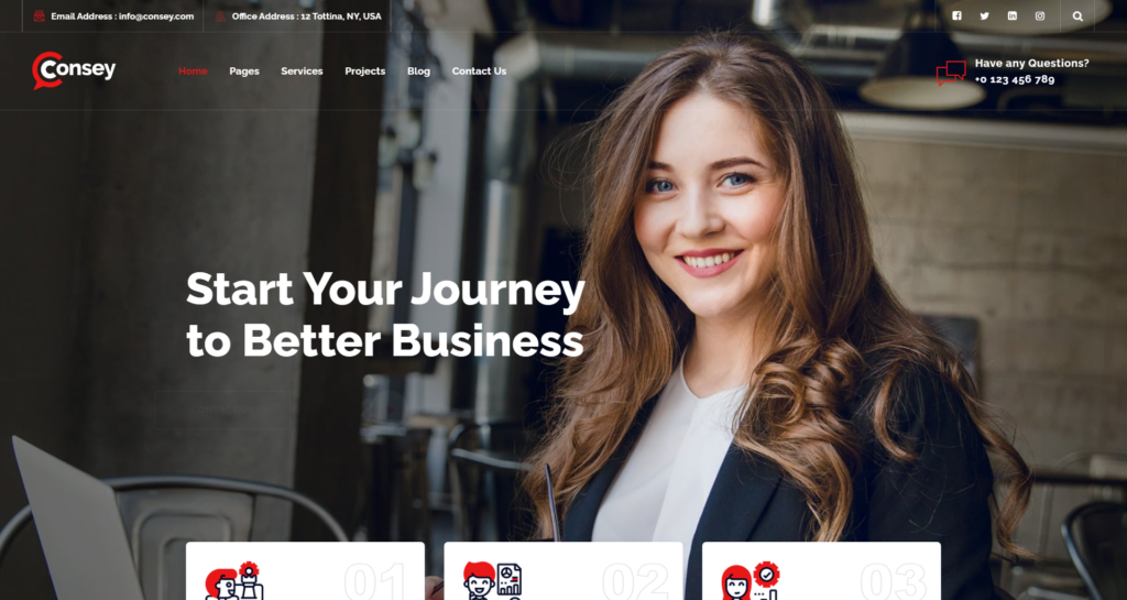 Business consultation website design analytical dashboard displaying financial metrics