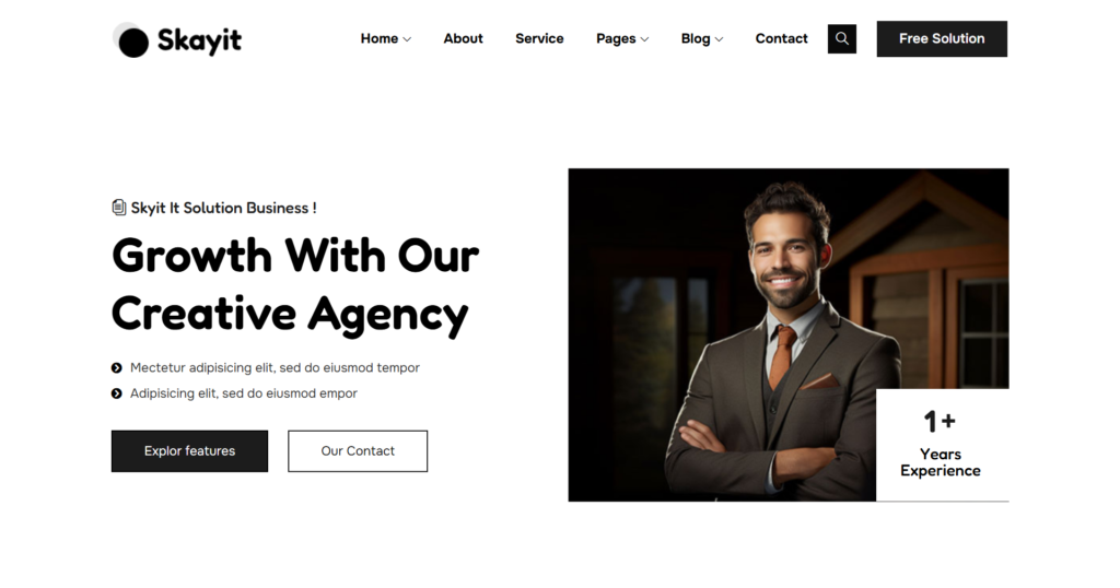 creative minimalist portfolio website design for artists and agencies focusing on clean corporate presentation.