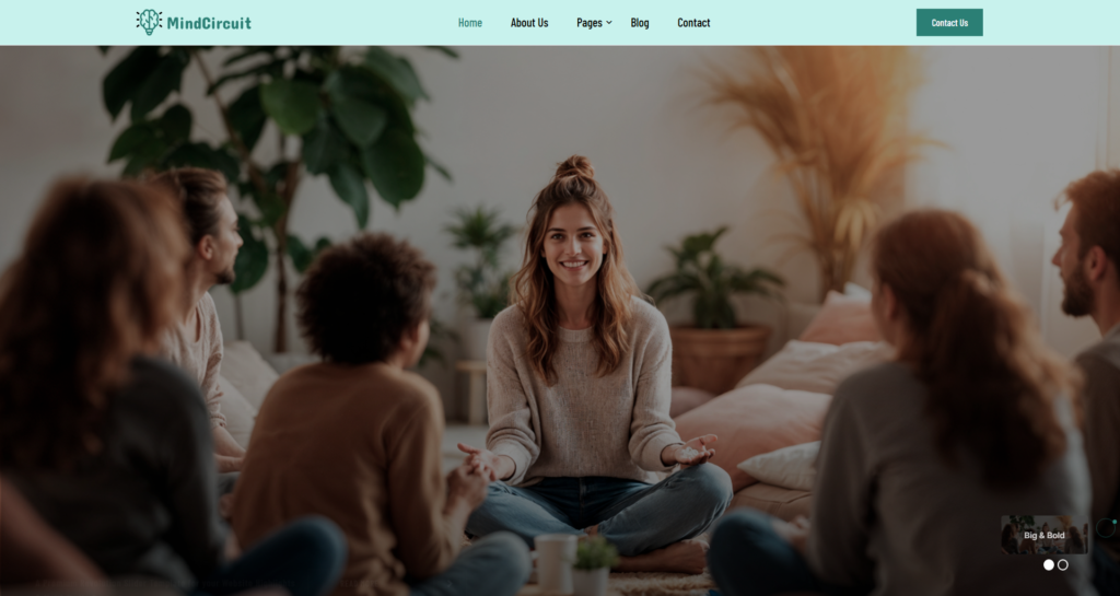 Life coaching website design showcasing corporate consulting platform for professional SME coaches
