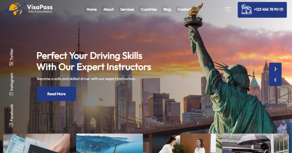 Professional UK immigration consulting website design showcasing seamless client journey and regional standards compliance. (Type: Regulatory Compliance Portal/Agency Site).