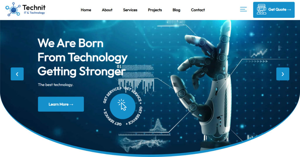 Technology web development agency portfolio demonstrating corporate creative design and IT solutions expertise.