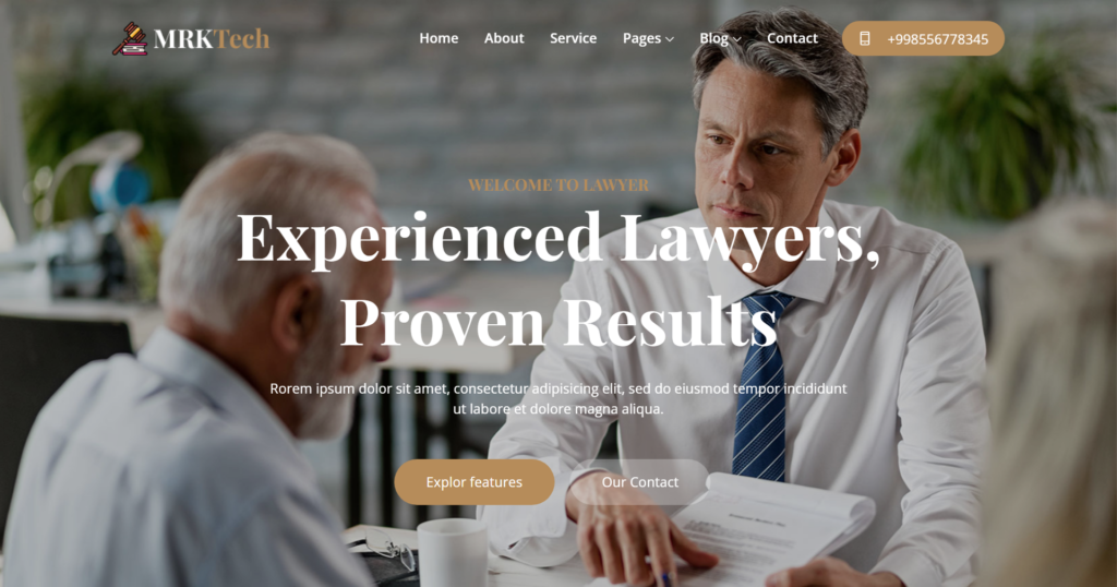 Professional UK lawyer website design platform focusing on legal firm and solicitor expertise for corporate and justice clients.