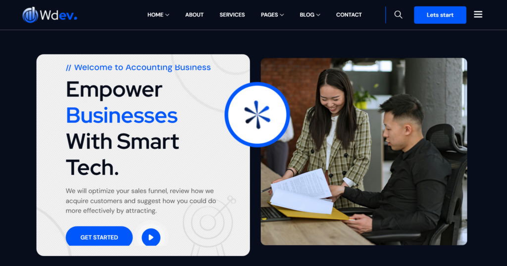 Advanced IT consulting website design focusing on technology solutions, software services, and digital transformation for multipurpose businesses.