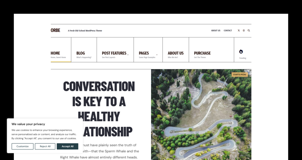 vintage lifestyle website design UK for writers and journals, emphasising minimalist typography, storytelling, and old school aesthetics.