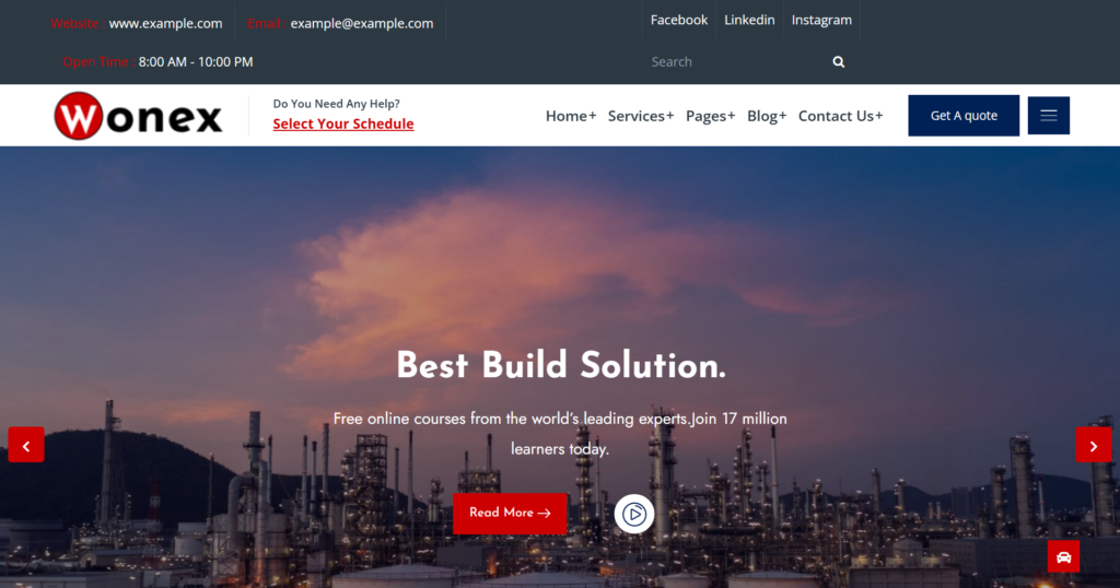 Premier Industrial Manufacturing Website Design for UK heavy industry, oil and gas, and custom metal works