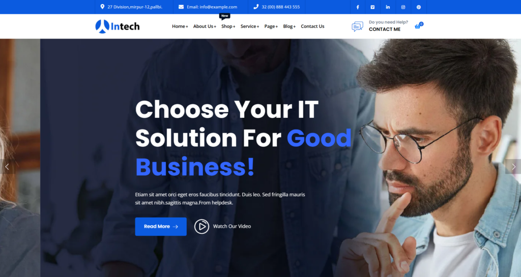 IT solutions website design showcasing professional technology consulting, software offerings, and secure hosting infrastructure