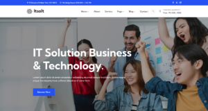 IT solution website design service showing a professional technology consultant.