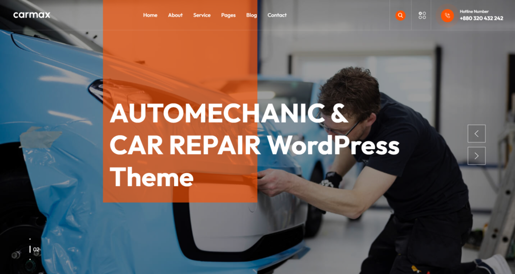 Car painting website design service featuring professional vehicle modification and repair.