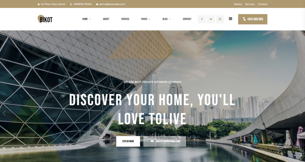 construction website design service, professional portfolio gallery, clean minimalist dashboard