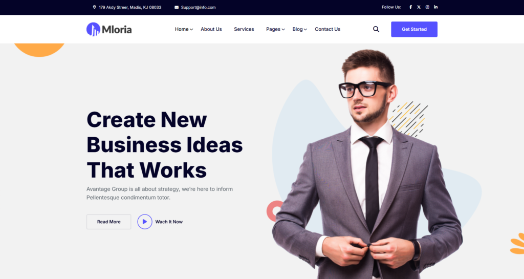 Corporate business consulting office showing clean minimalist interface for client reports