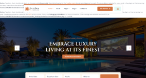 Modern luxury hotel website design agency with integrated resort booking and reservation systems