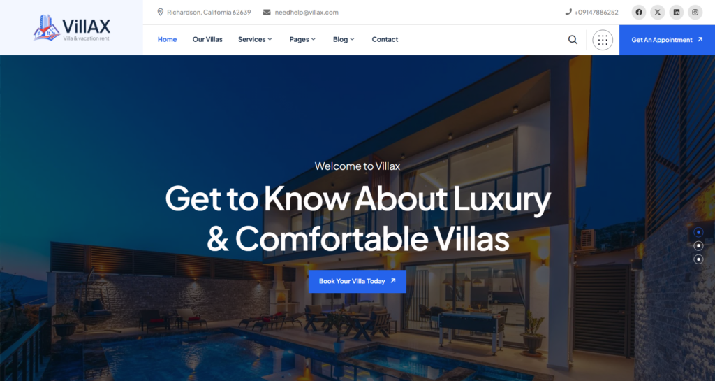 UK luxury villa holiday booking platform featuring high resolution images of private villa vacation rental properties and seamless reservation flow.