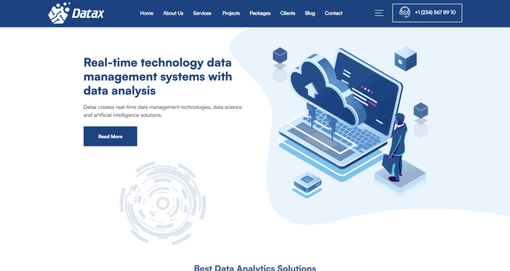 cutting edge data science website design UK emphasising machine learning artificial intelligence and big data consulting