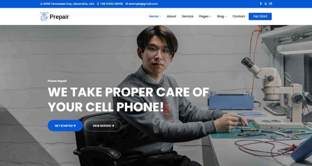 Electronics Repair Website Design a structured lead generation platform tailored for computer repair, mobile phone repair, and specialist smartphone repair solutions.