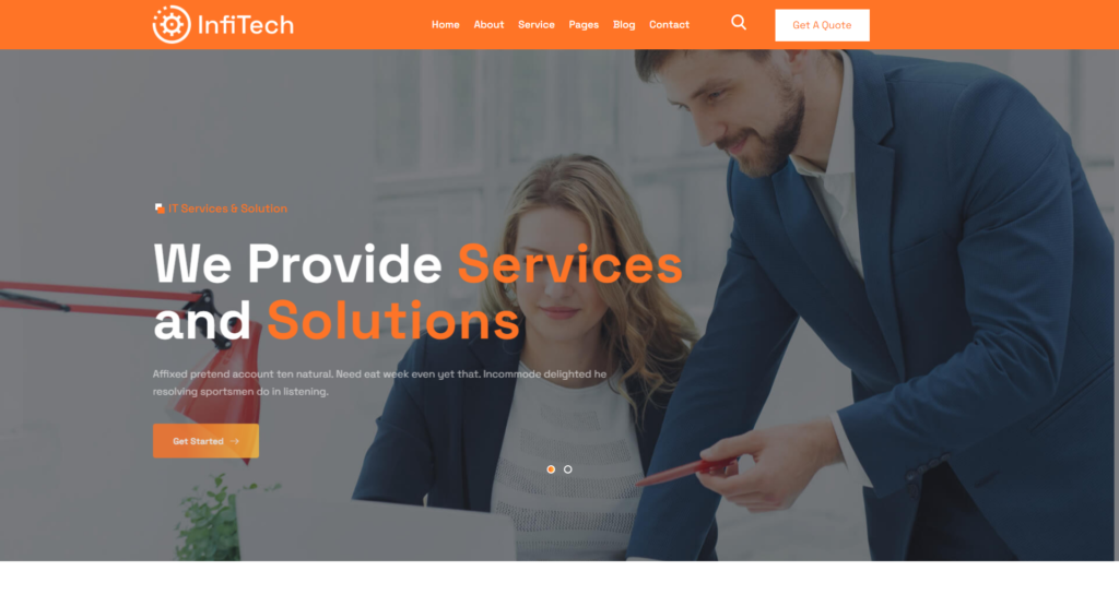 it solutions website design UK - Corporate digital platform for UK Technology & IT Solutions providers, specialising in consulting, maintenance, and startup support.